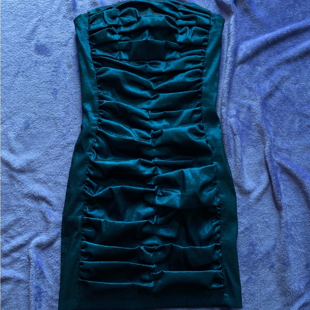Jessica McClintock Blue/Turquoise Cocktail Dress Y2K 80s 90s Indie Sleeze Fairy